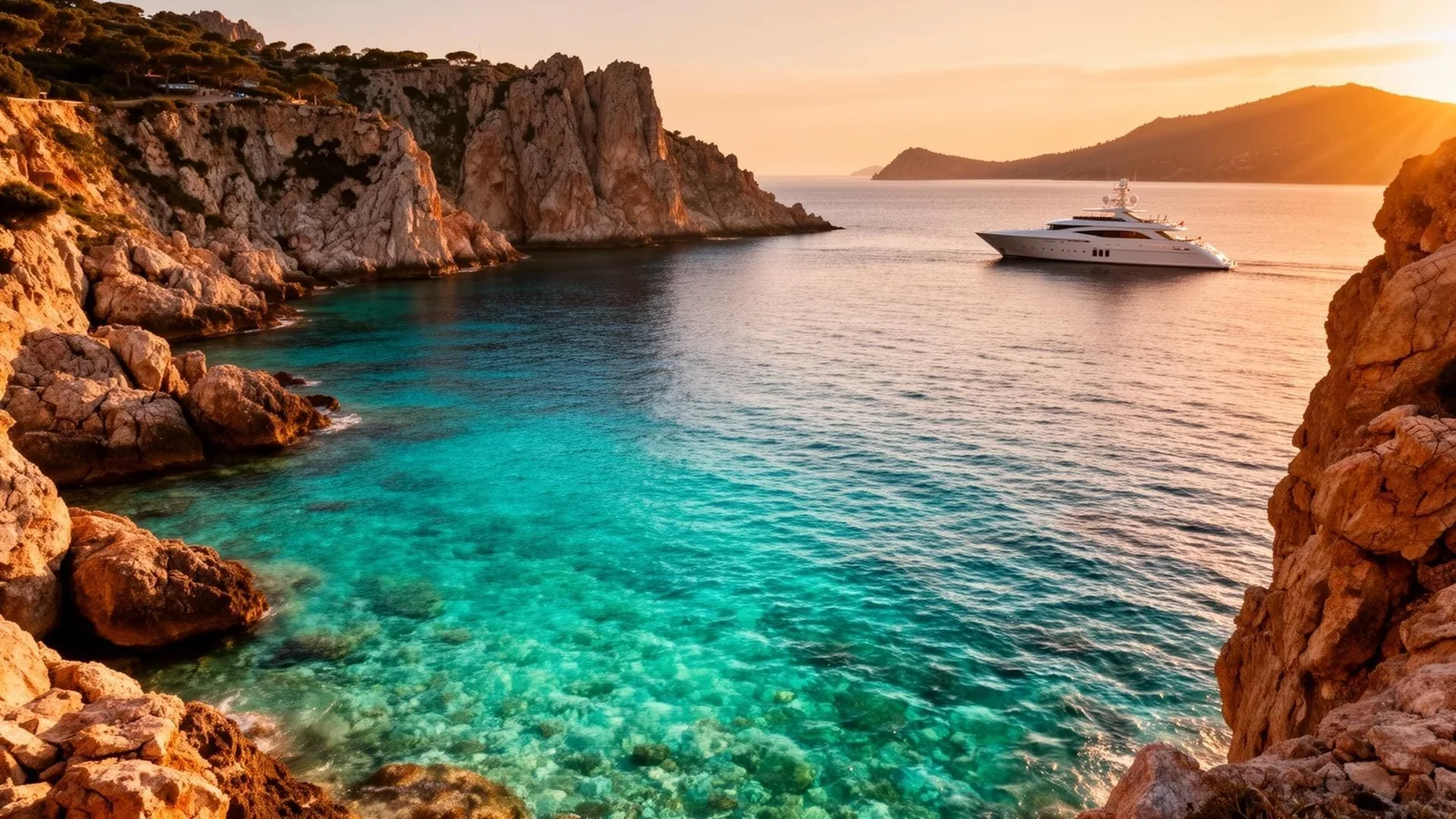 Crique turquoise en Corse